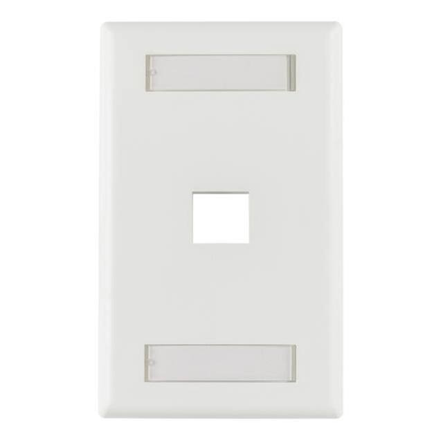 FPIHSINGLE-W HellermannTyton  Keystone Faceplates Frames